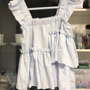 Brand new blue Bustier girl top unique small